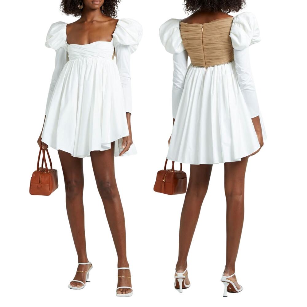 Khaite Tracy Dress Mini Embellished Party Bridal Wedding Formal Sorority 2